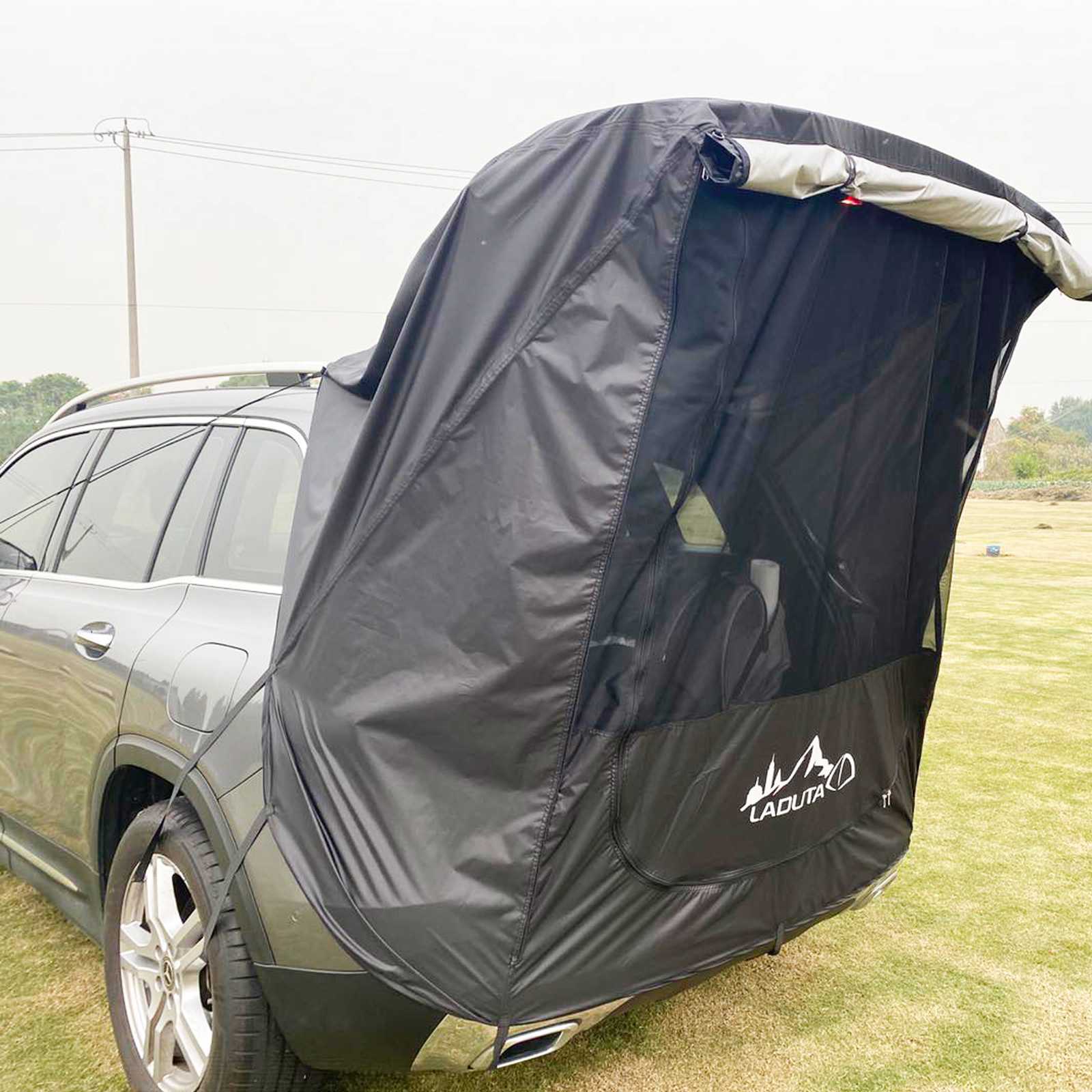 Cheap Goat Tents Car Trunk Tent Sunshade Rainproof For Self driving Tour Barbecue Outdoor Mobile Kitchen Camping Car Tail Extension Tent   